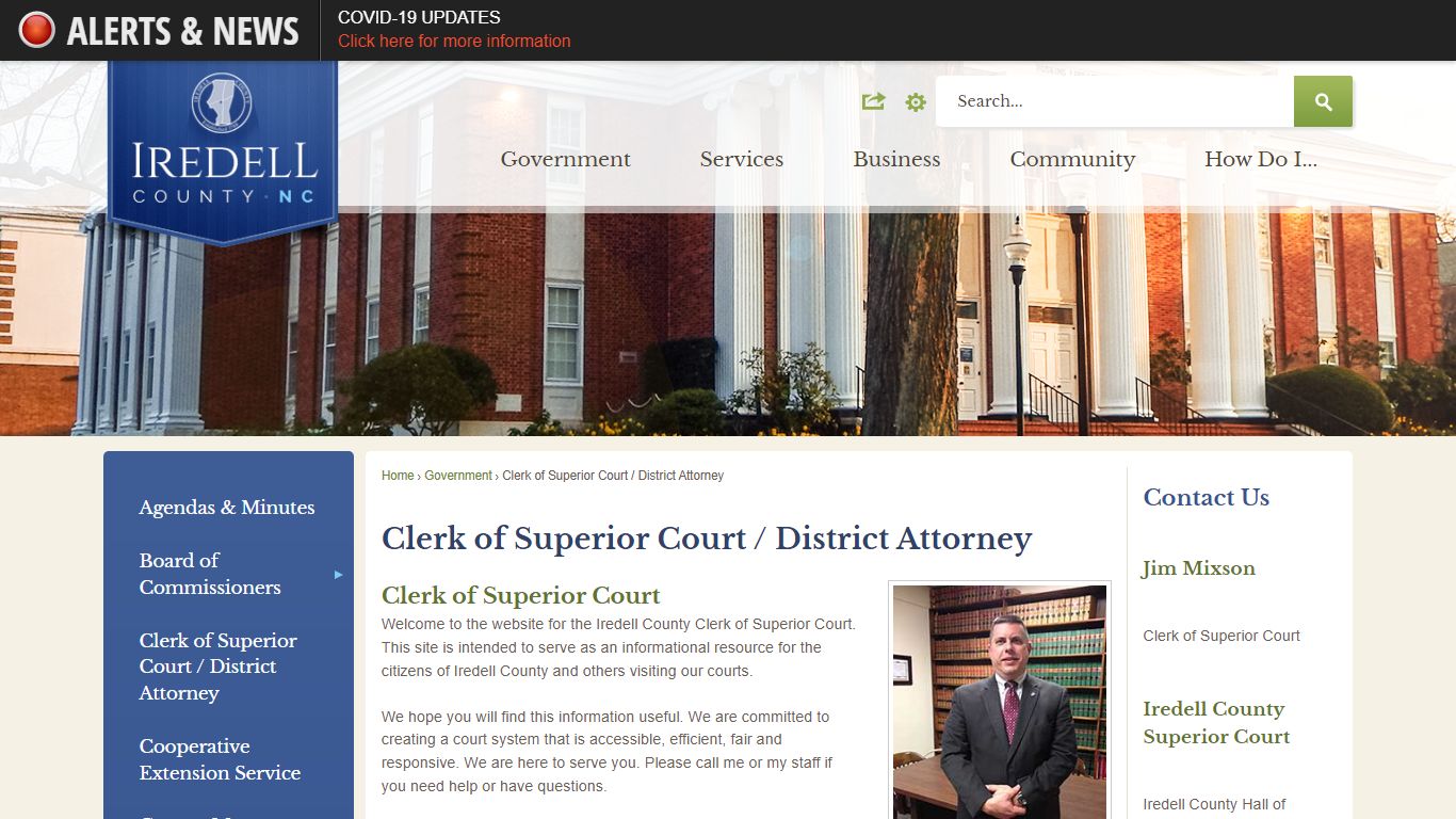 Clerk of Superior Court / District Attorney | Iredell County, NC